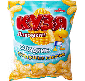 Кукурузные палочки сладкие Кузя Лакомкин 140гр