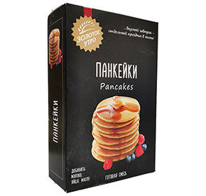 Смесь для выпечки Золотое Утро Панкейки к/кор 300г