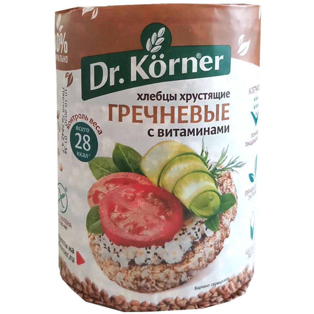 Хлебцы Гречневые с витаминами 01 122₽