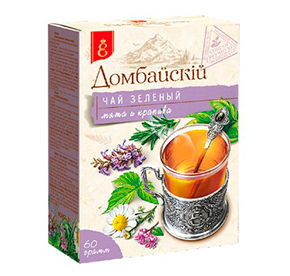 Чай зелёный З Дой-Пак лист с растительными добавками Домбайскiй 60г 165₽