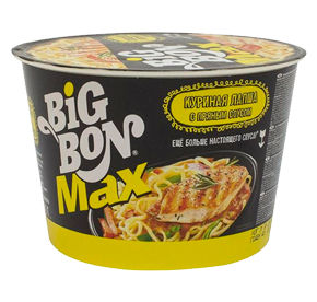 Лапша Куриная с пряным соусом BIGBON 95г чашка 90₽