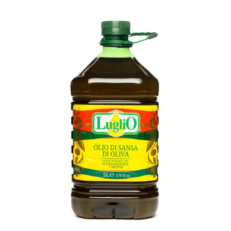 Масло оливковое рафинированное Olio di Sansa - di Oliva "Luglio" 1л пл. бут. 1*12 (для Мантеры)