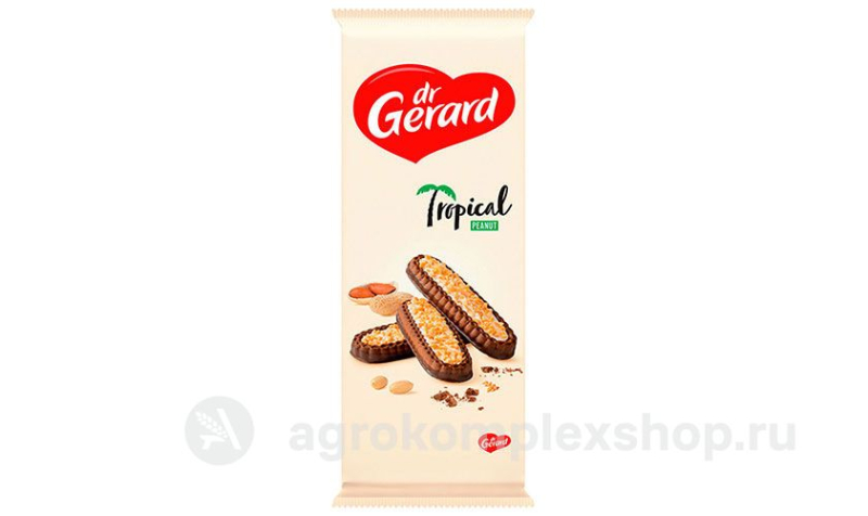 Печенье Dr.Gerard Tropical Peanut с арахисом 180гр