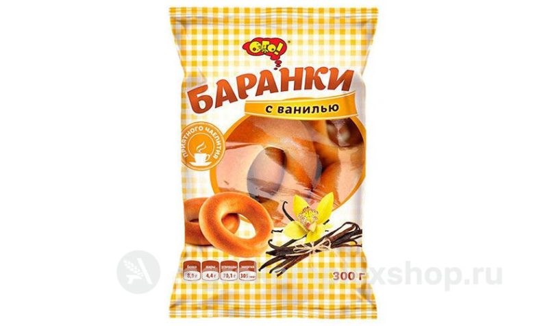 Баранки Ого! с ванилью 300гр