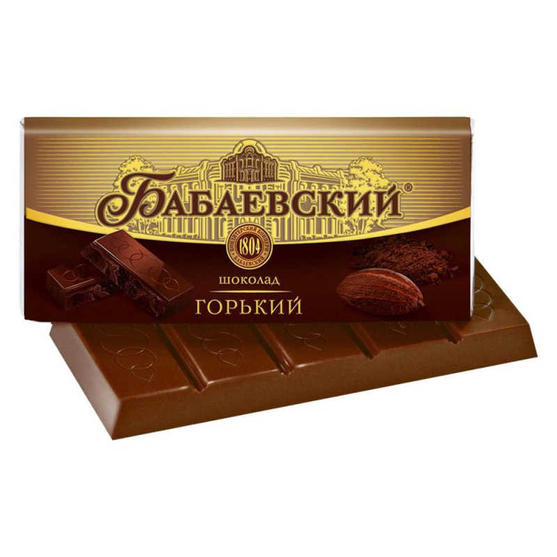 Горькиий шоколад Бабаевский 90гр