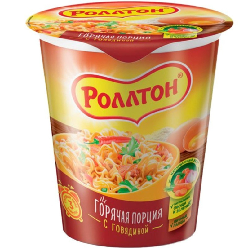 Лапша Роллтон с говядиной 70 г