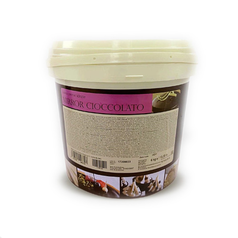 ГЕЛЬ холодный зеркальный Mirror темный шоколад 6 кг, IRCA, ИТАЛИЯ (для Мантеры)