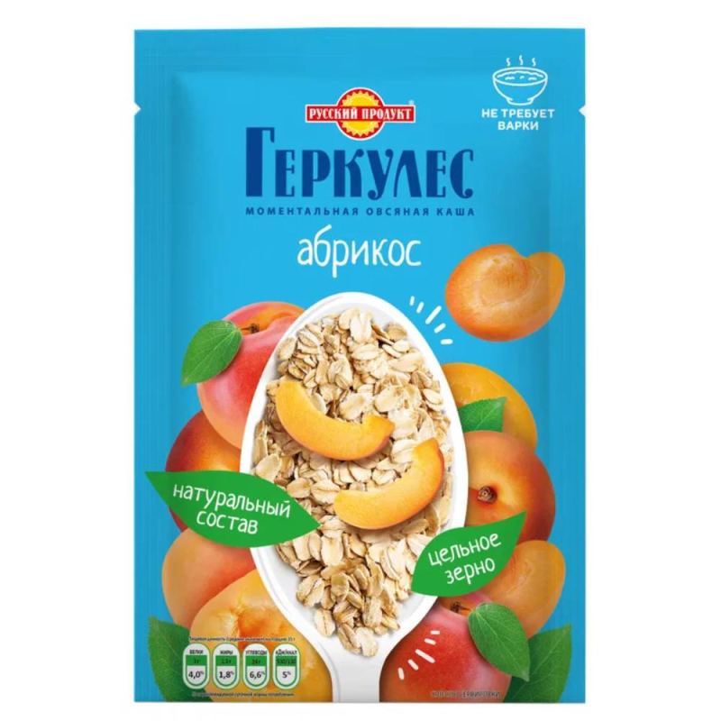 Каша овсяная 35 г Геркуле с абрикос момент м/у