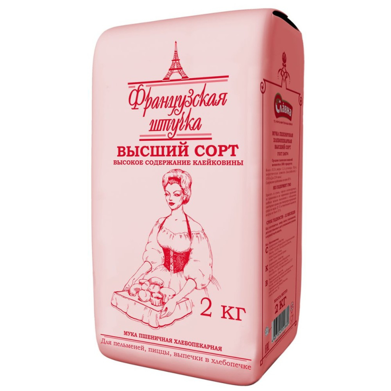 МУКА В/С ПШЕНИЧНАЯФранцузская штучка2 кг (для Мантеры)