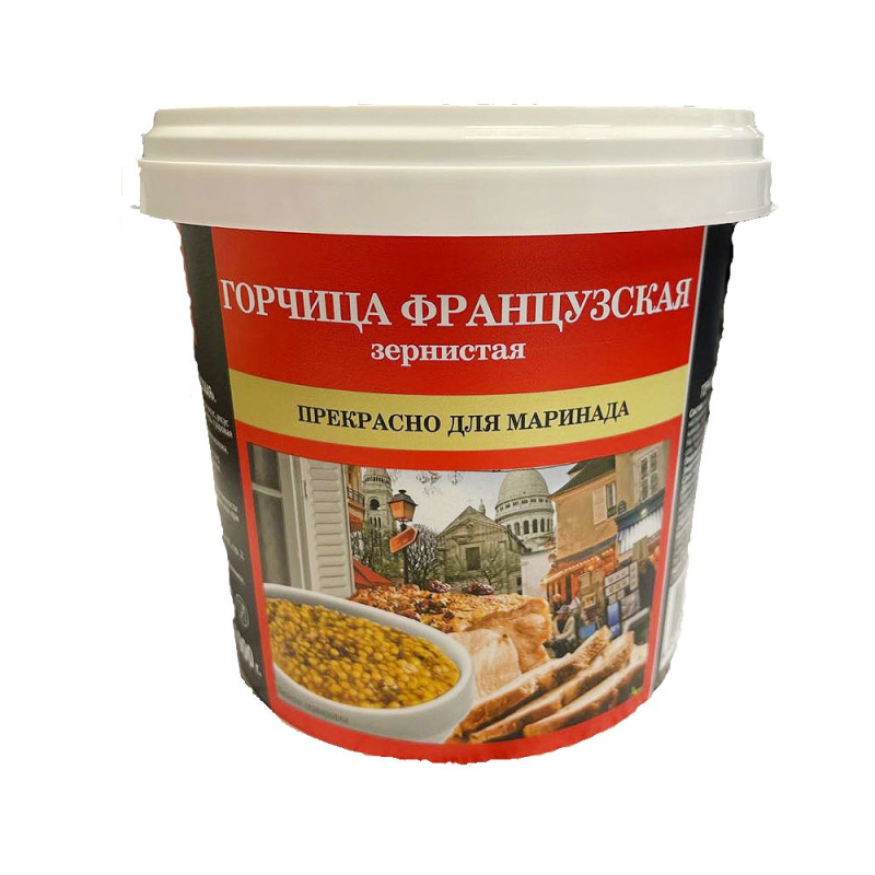 Горчица "Французская" зерновая оригинальная 1 кг, 52178, Haas, Россия (для Мантеры)