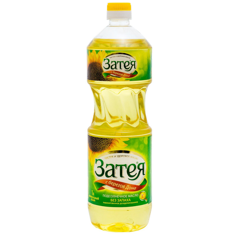 Масло подслнечное высшего сорта Затея 1л