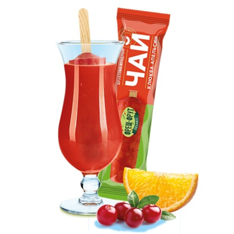 Фруктово-ягодный чай ФРЕШ-ФРУТ "Клюква-Апельсин" 50 гр