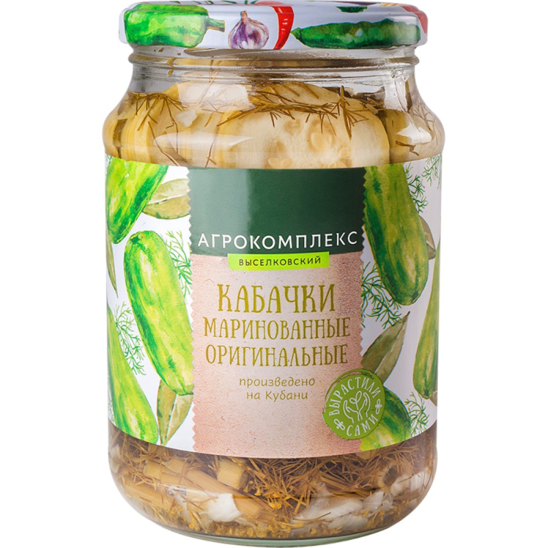 Кабачки маринованные оригин.стирил.3 кг