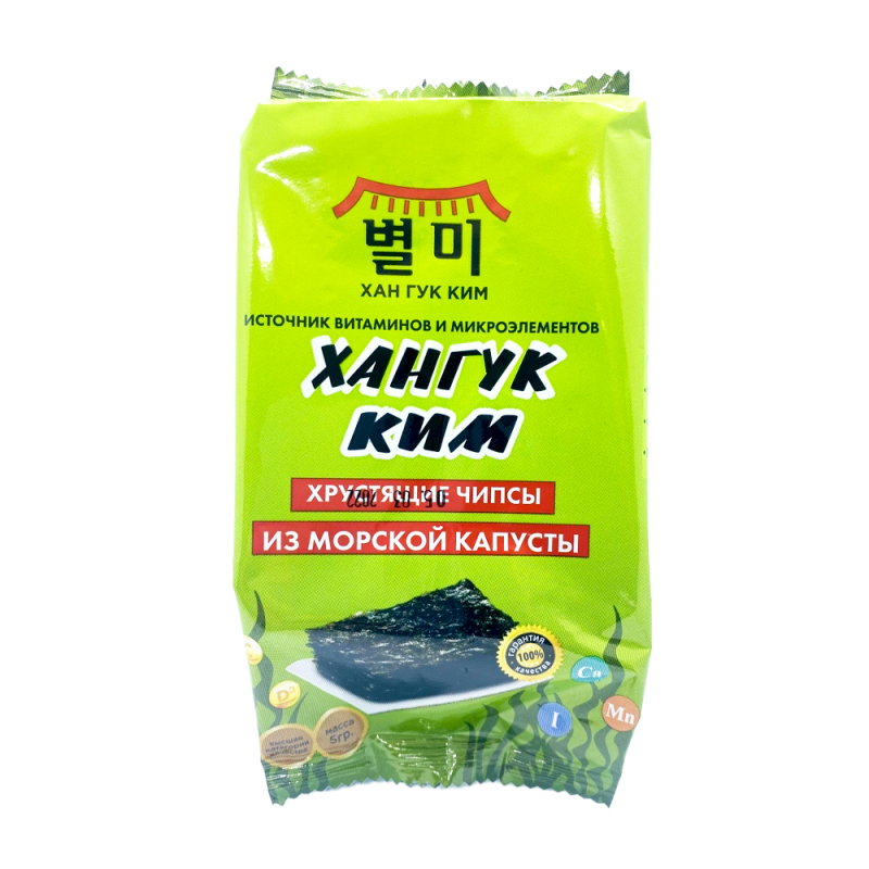 Чипсы из морской капусты Хангук Ким 5гр