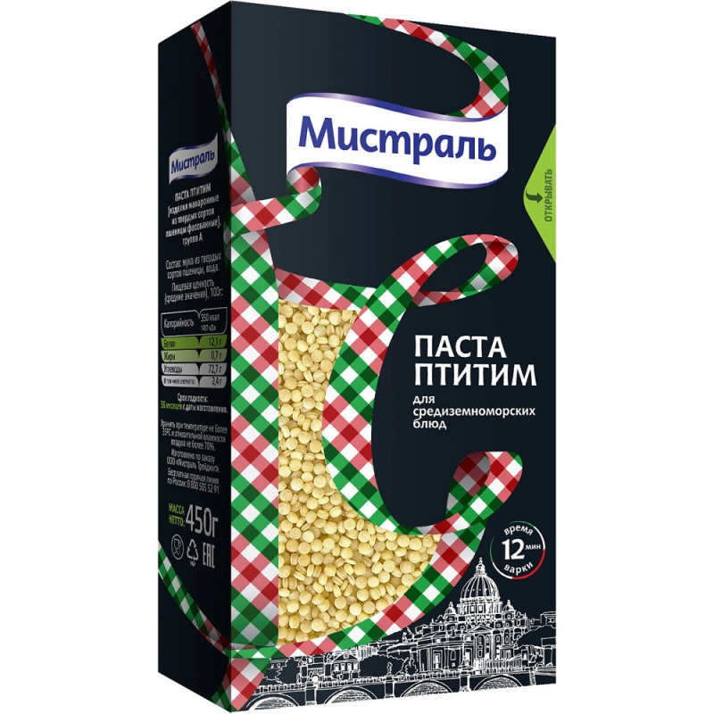 ПАСТА  ПТИТИМ 450г м/уп (Мантера)