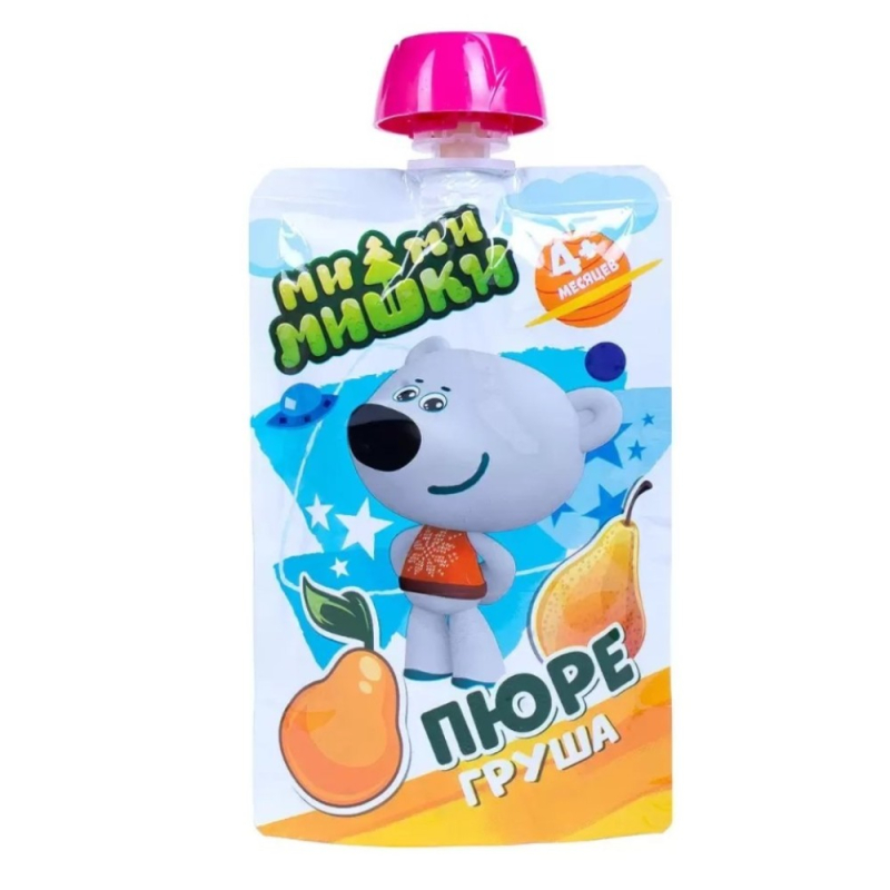 Пюре 90гр МИ-МИ-МИШКИ из  Груш  с 4 мес