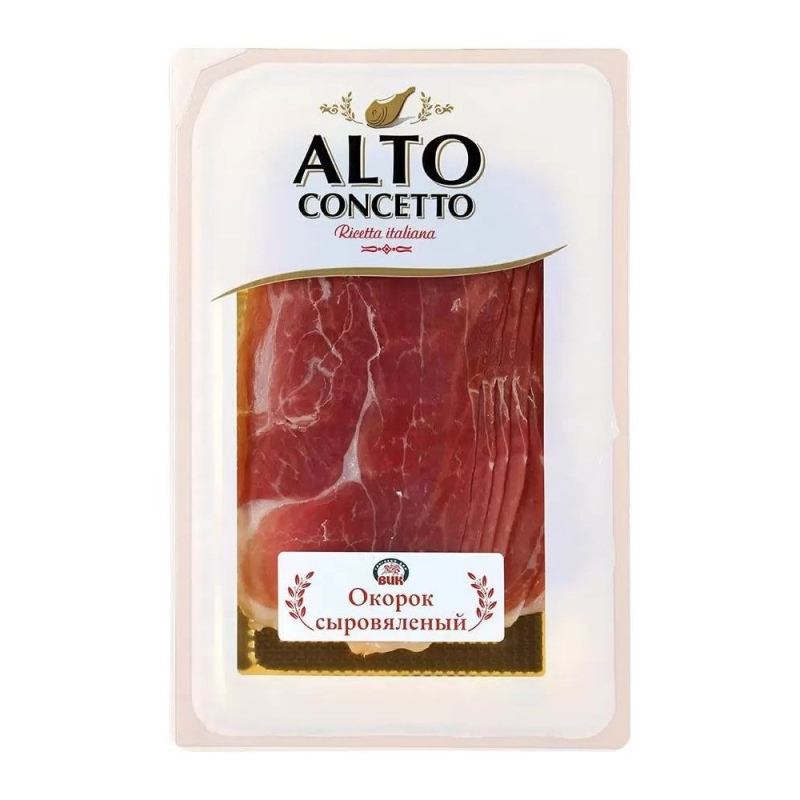 Окорок сыровяленный (нарезка) AltoConcetto 100гр (для Мантеры)