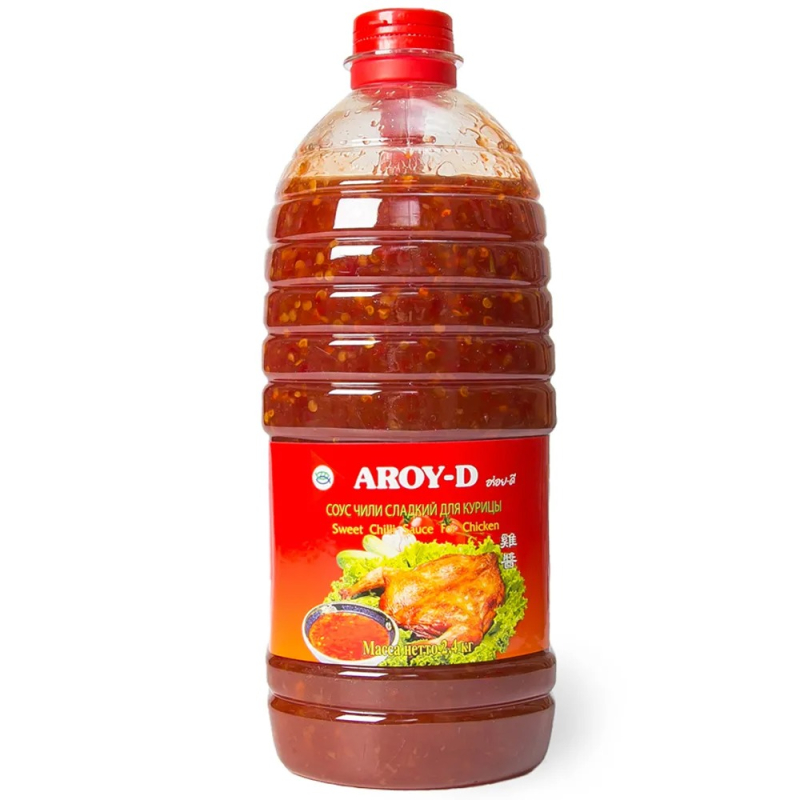 Соус сладкий чили для курицы 2,4кг AROY-D Таиланд пл/б (для Мантера)