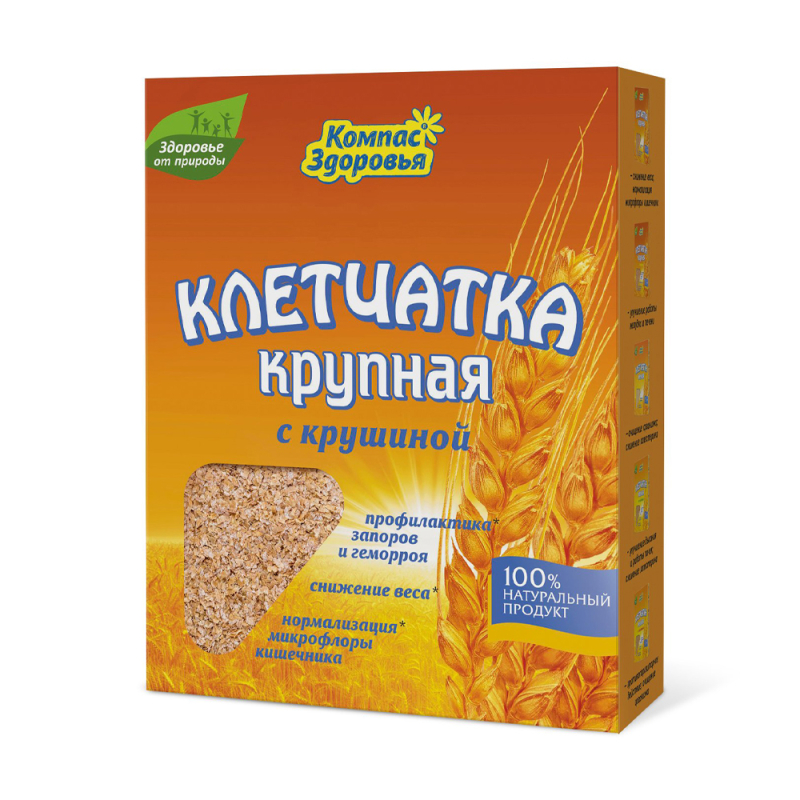 Клетчатка пшеничная крупная Компас здоровья 150гр