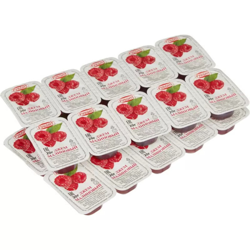 Джем малиновый 2,8 кг/кор (140 шт х 20 г) Руконт (для Мантеры)