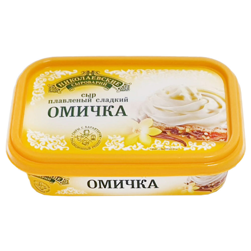 Сыр плавленый сладкий Омичка ванночка 150гр