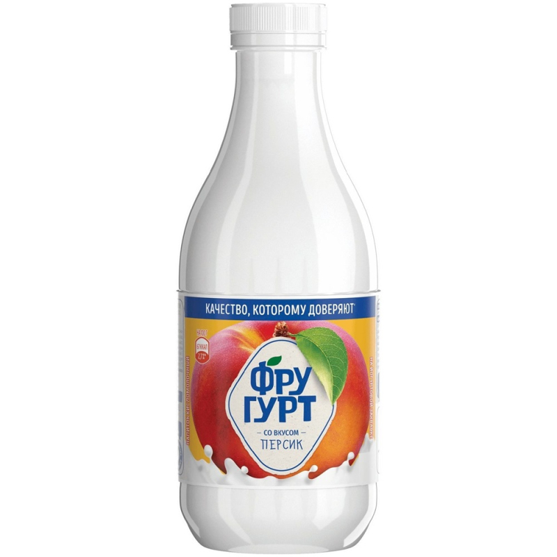 ЙОГУРТ ПИТЬЕВОЙ 900 гр Персик 0,9 л (для Мантеры)