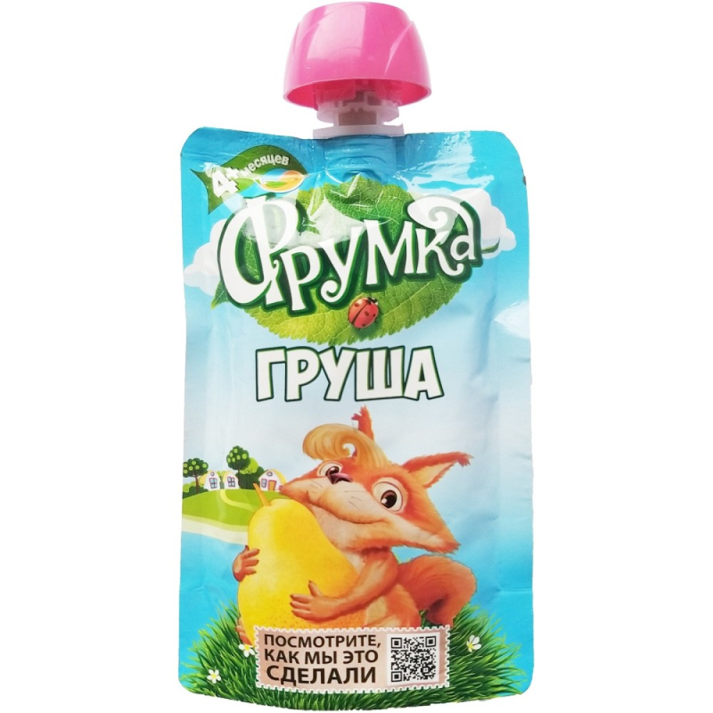 Пюре 90гр ФРУМКА из Груш с 4 мес Гуалапак