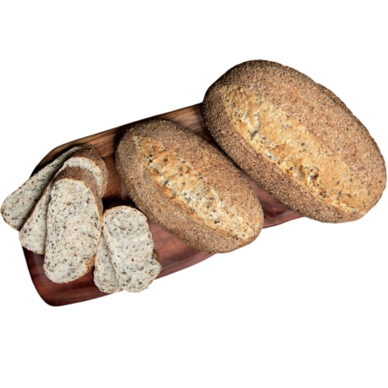 Хлеб  бездрожжевой с семенами льна и отрубями зам. (для Мантеры)