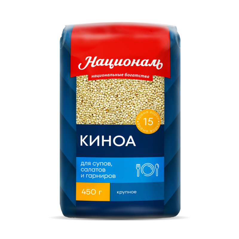 Крупа 450 г Киноа Националь м/уп