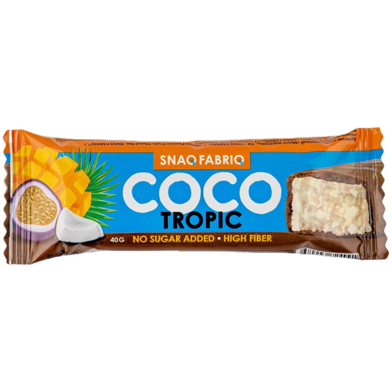 ТМ "SNAQ FABRIQ" Батончик глазированный "Манго-Маракуйя" 40 гр./30 (для Мантеры)