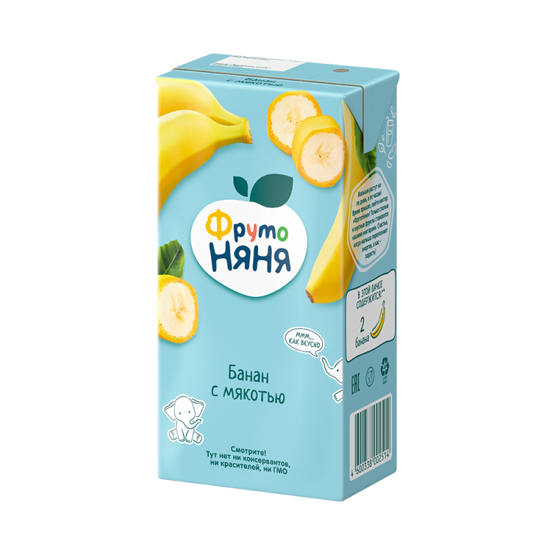 ФрутоНяня Нектар банановый с мякотью 0,5л