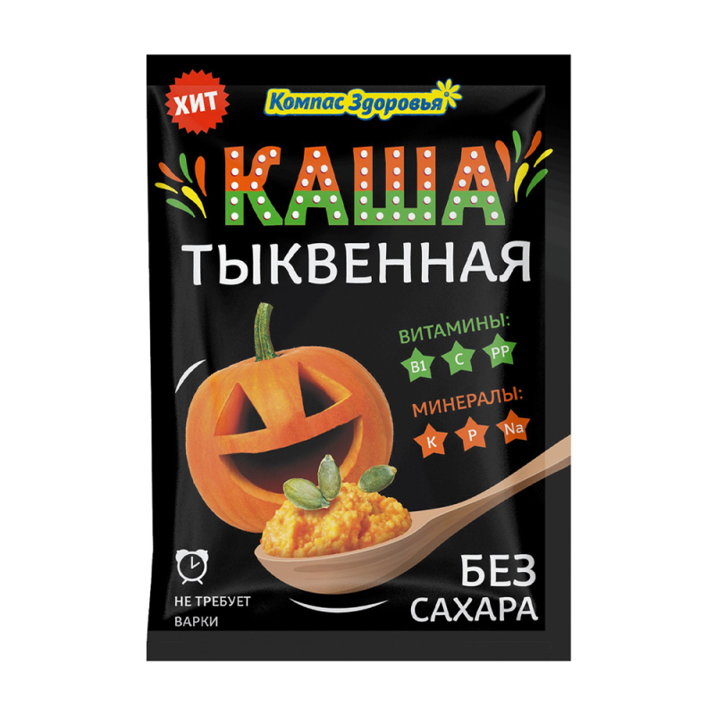 Каша  30 г Компас здоровья овсянная с тыквой м/уп