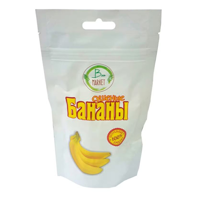 Банановые чипсы 70г BioMarket натур м/уп