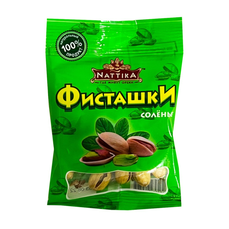 Фисташки соленые 25г NATTIKA ТМ Штурвал (1упак-32шт) (для Мантеры)