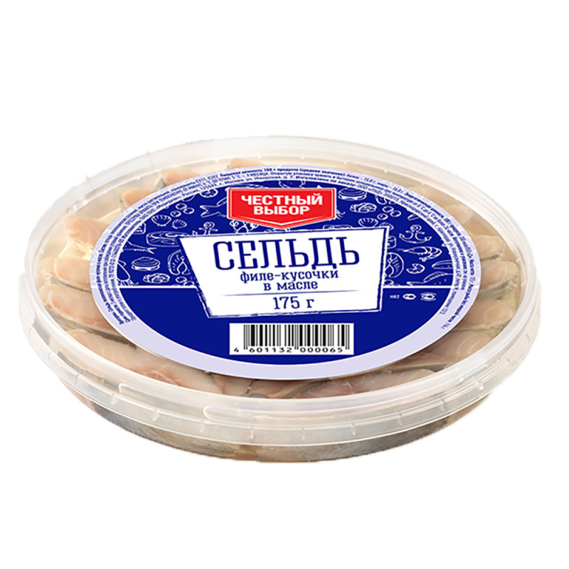 Пресервы из сельди 175 г Честный выбор в масле п/б