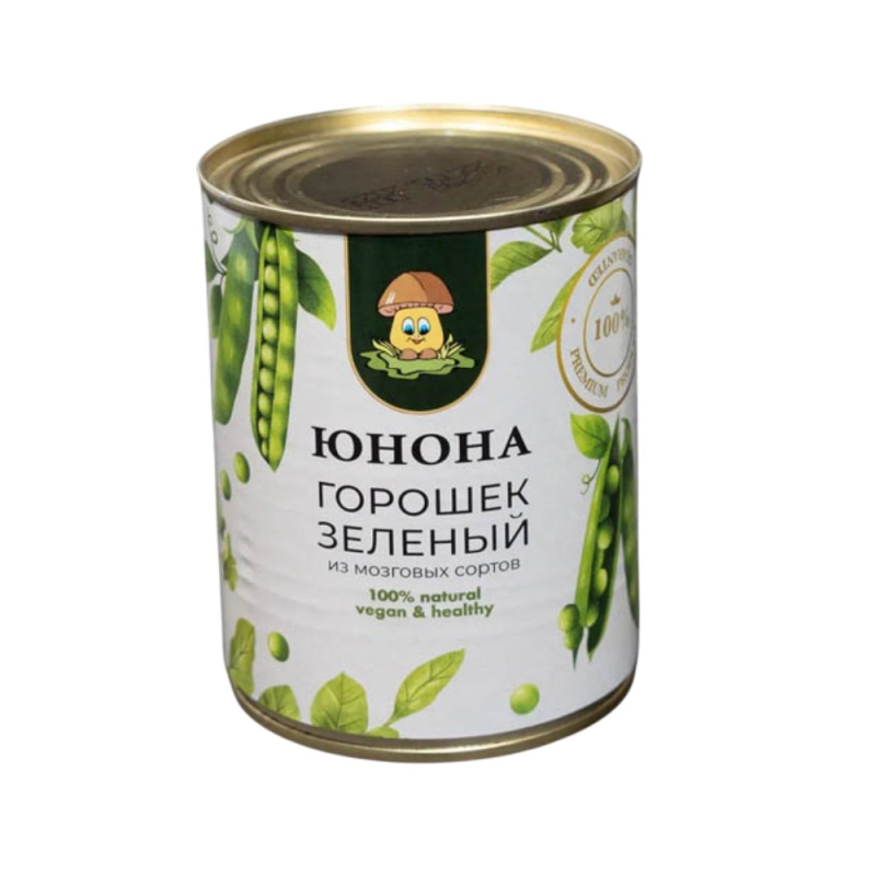 Горошек зеленый Юнона 420гр