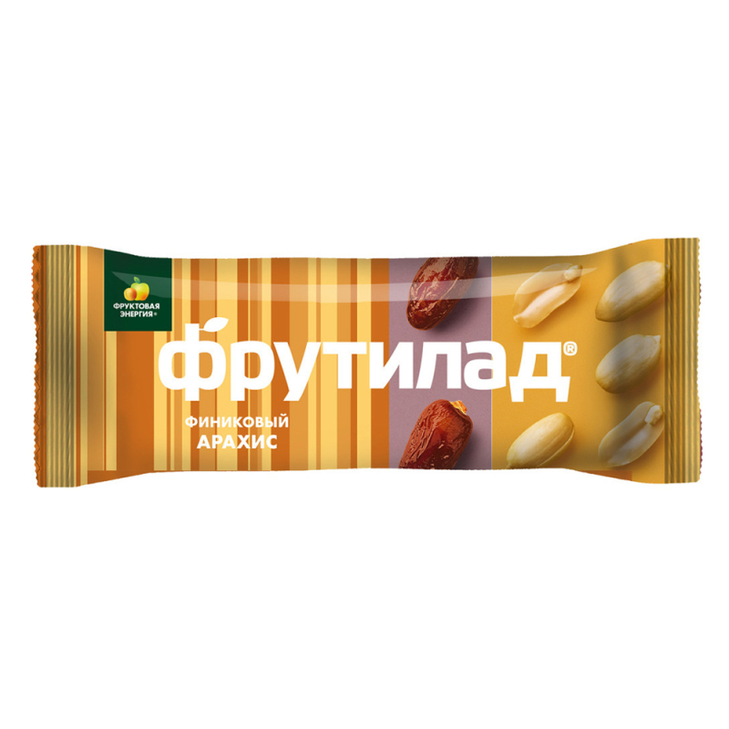 Батончик 42 г Фруктовая энергия финиковый с арахисом  флоу-пак