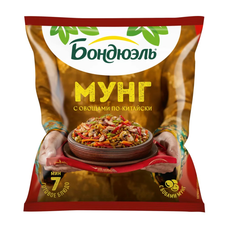 Замороженная смесь Бондюэль Мунг с овощами по-китайски 0,4 кг