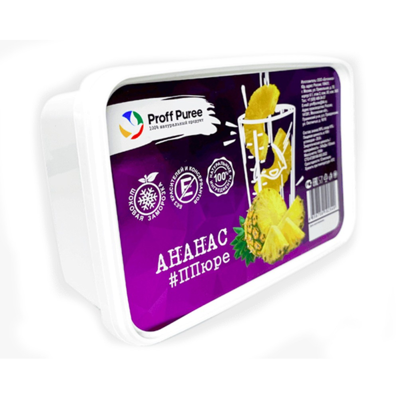 Proff Puree Ананас 1000 гр (для Мантеры)