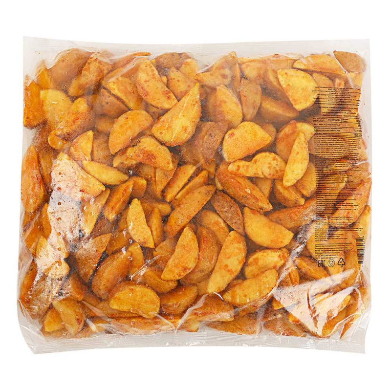 Картофель дольки с кожурой по деревенски 2,5 кг *4 (10кг)(для Мантеры)