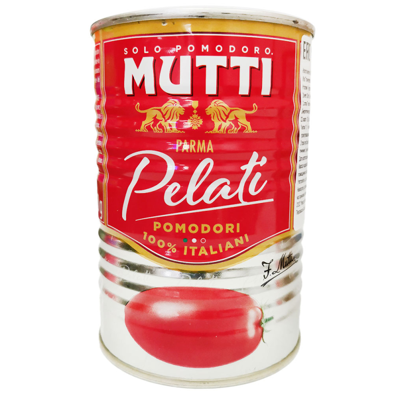 Томаты очищенные целые в томатном соке Mutti 400гр