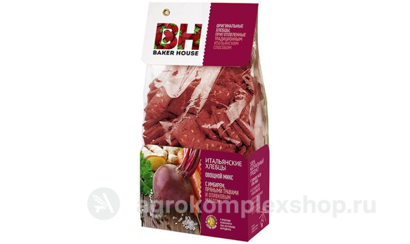 Хлебцы Итальянские Овощной микс Baker House 250гр