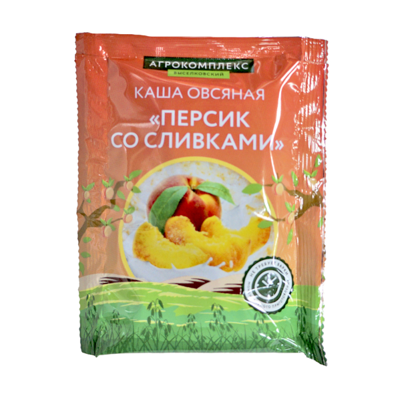 Каша овсяная "Персик со сливками" 35гр СТМ Агрокомплекс 