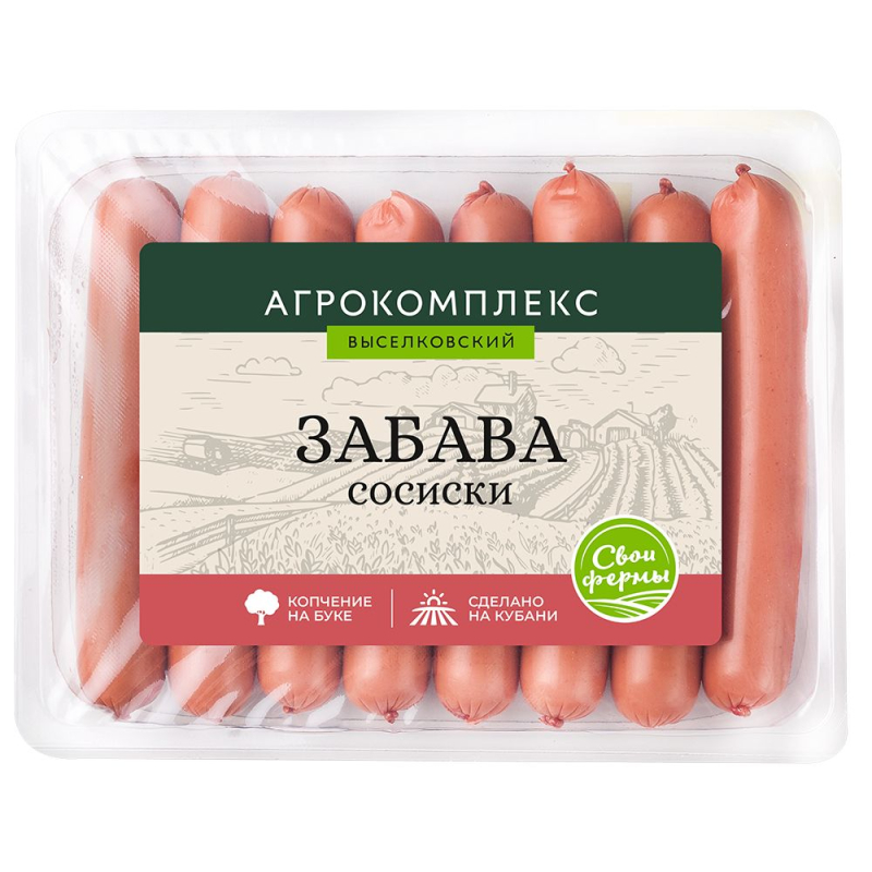 Сосиски куриные Забава 360гр