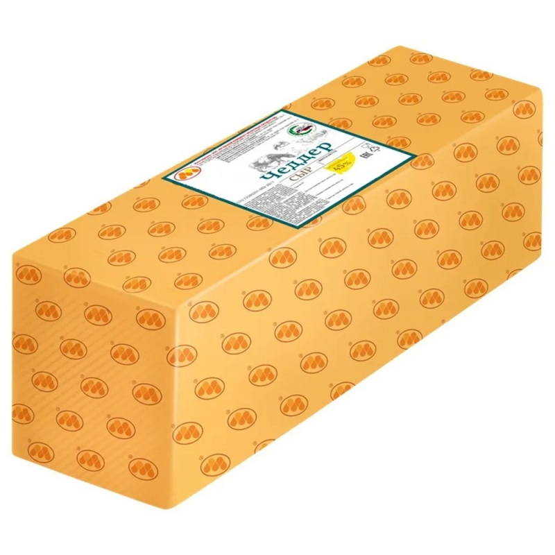 Сыр Чеддер 50% оранжевый вес 2,5кг/~15кг  Mr Chedd (для Мантеры)