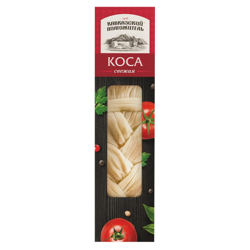 Сыр коса свежая "Кавказский долгожитель" 40% Дарфреш 0,1 кг [м]