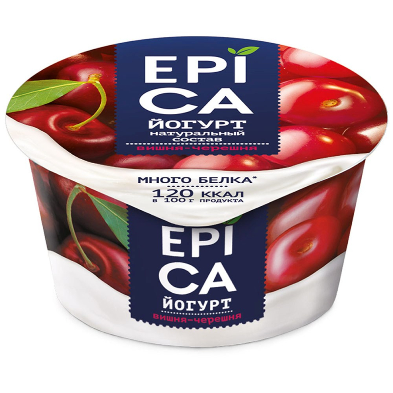 EPICA 130г Йогуртс вишней и черешней 4,8% 0,13 кг 
