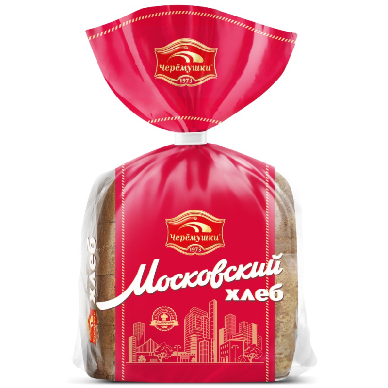 Хлеб  Московский нарезанная часть изделия 0,34  Черёмушки
