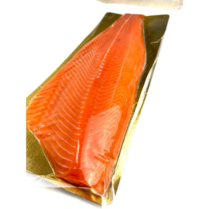 Семга филе холодного копчения кат.А "SalmonHouse" с/м в/у1*10 (Мантера)