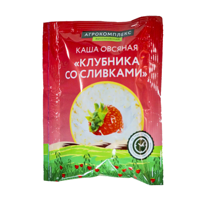 Каша овсяная "Клубника со сливками" 35гр СТМ Агрокомплекс 
